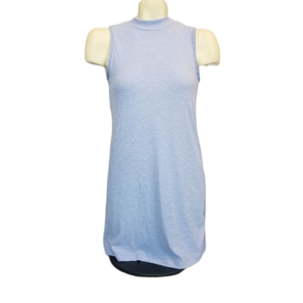 Cotton Connection Blue Sleeveless Tunic Dress Sz L